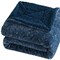 Edge Collections-50" x 60"-Blue-Cozy Plush Throw Blanket for Winter Comfort-1 pcs